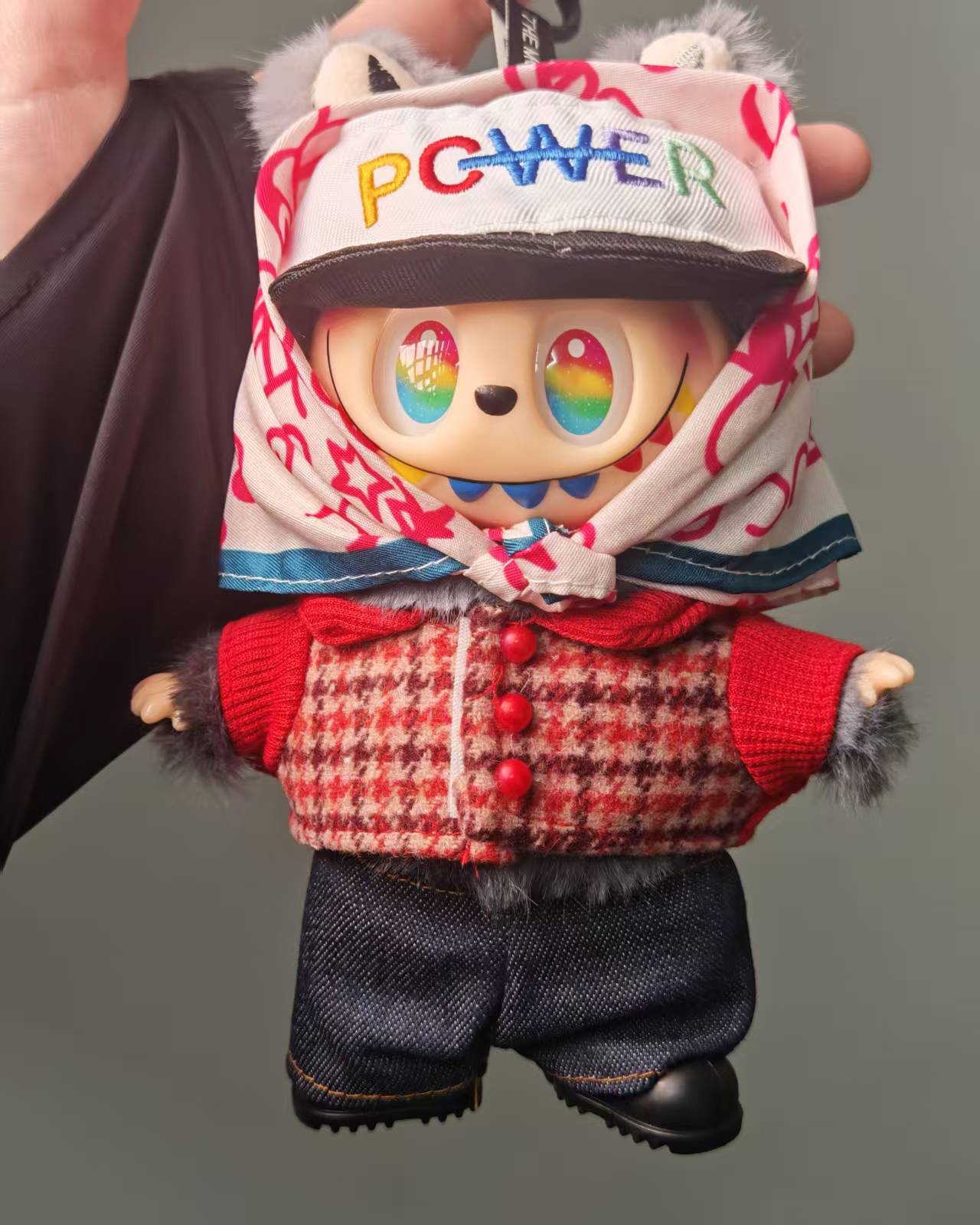 GD same style labubu Quan Zhilong Qianniao Gra red cloth super cute